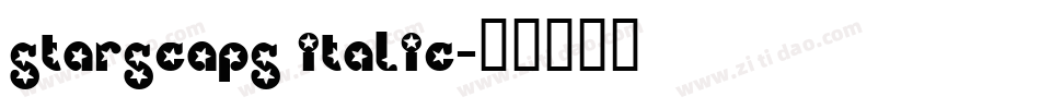 StarsCaps Italic字体转换